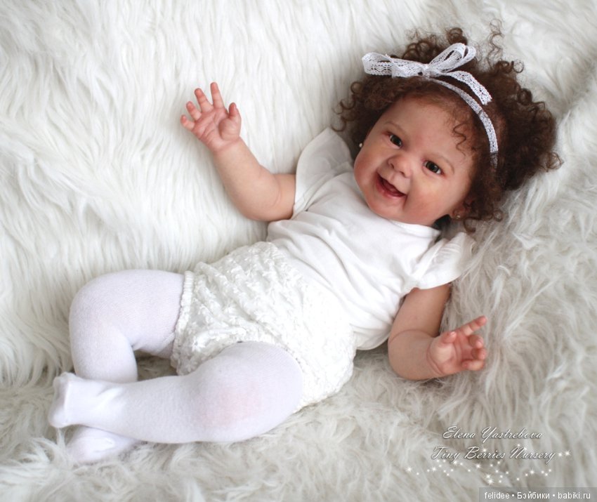 Мэйзи, малышка реборн кучеряшка