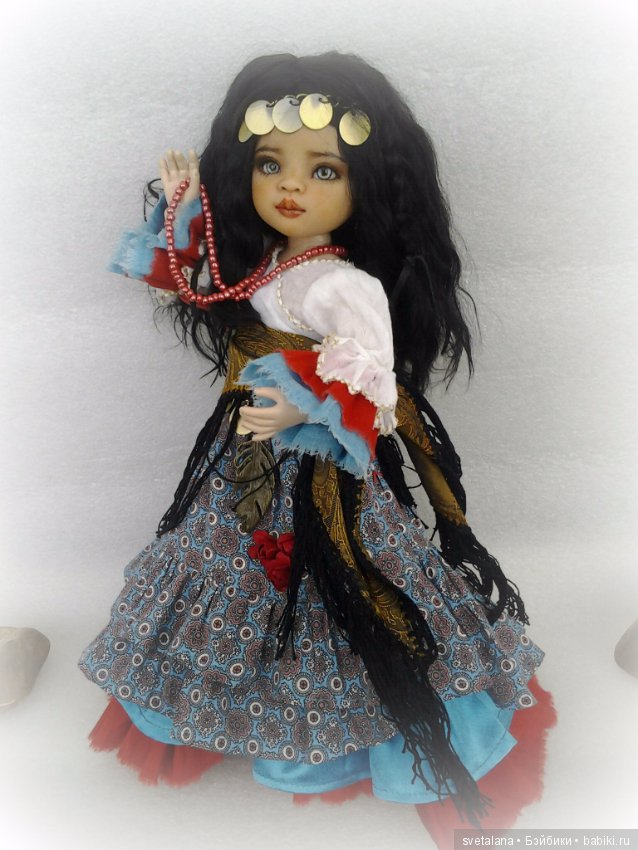 Лейла.Моя цыганочка. ООАК куколки от Паола Рейна