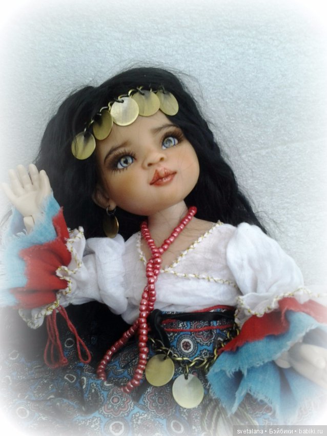 Лейла.Моя цыганочка. ООАК куколки от Паола Рейна