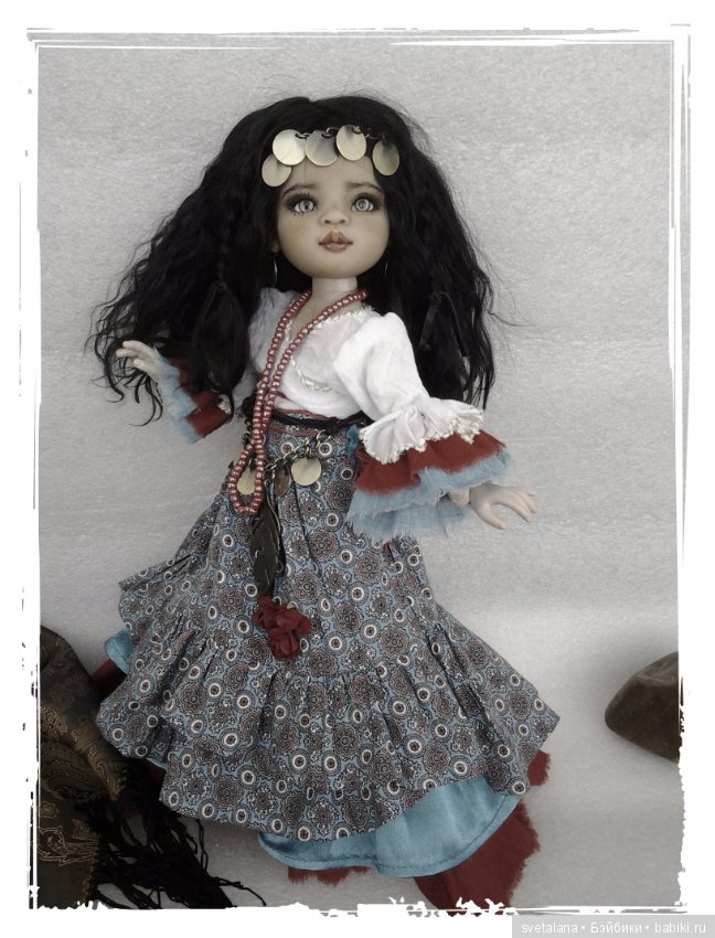 Лейла.Моя цыганочка. ООАК куколки от Паола Рейна