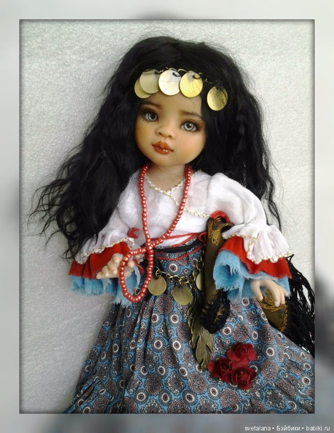 Лейла.Моя цыганочка. ООАК куколки от Паола Рейна