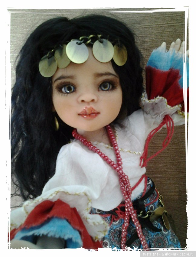 Лейла.Моя цыганочка. ООАК куколки от Паола Рейна (фото 5)