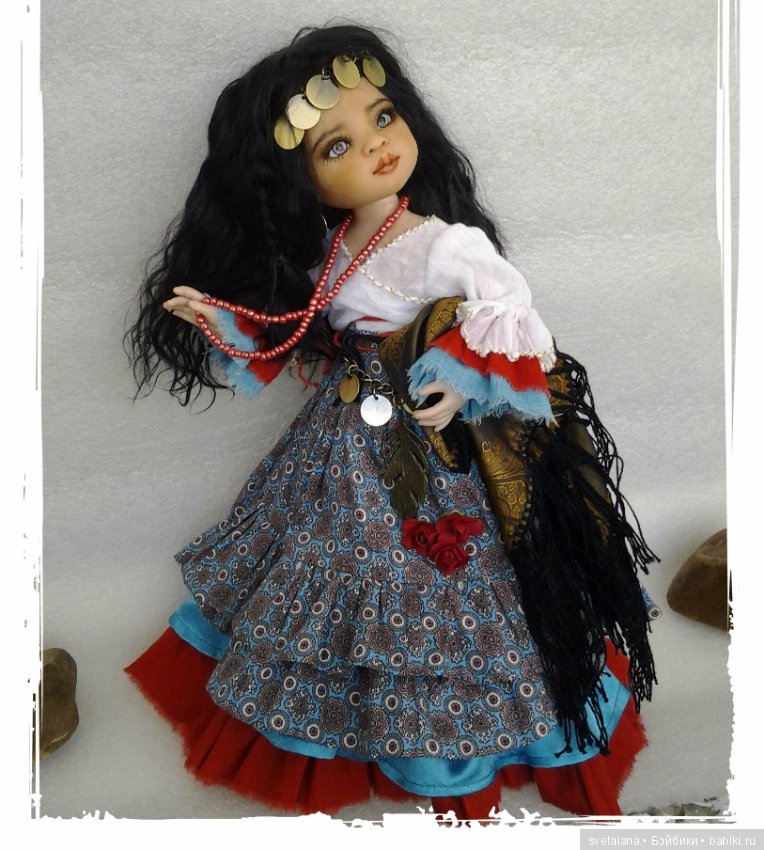 Лейла.Моя цыганочка. ООАК куколки от Паола Рейна