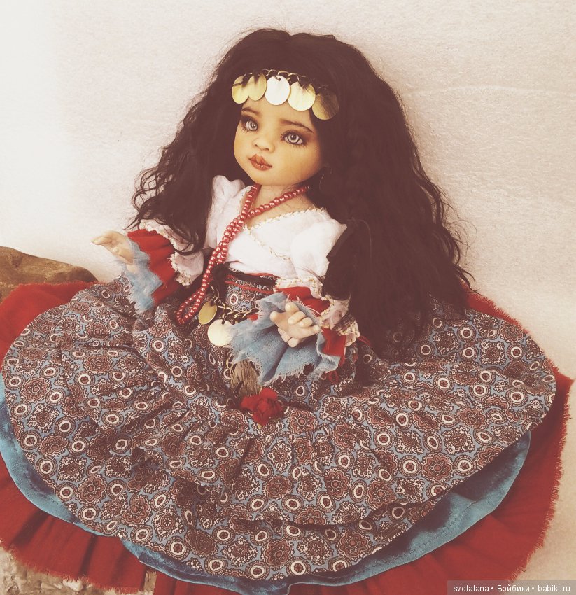 Лейла.Моя цыганочка. ООАК куколки от Паола Рейна (фото 10)