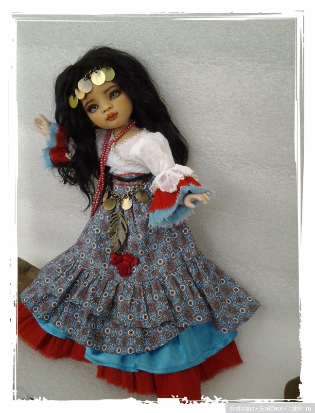 Лейла.Моя цыганочка. ООАК куколки от Паола Рейна (фото 7)