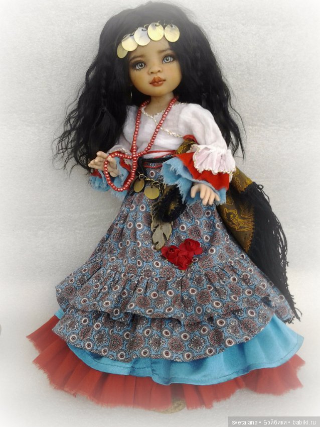 Лейла.Моя цыганочка. ООАК куколки от Паола Рейна