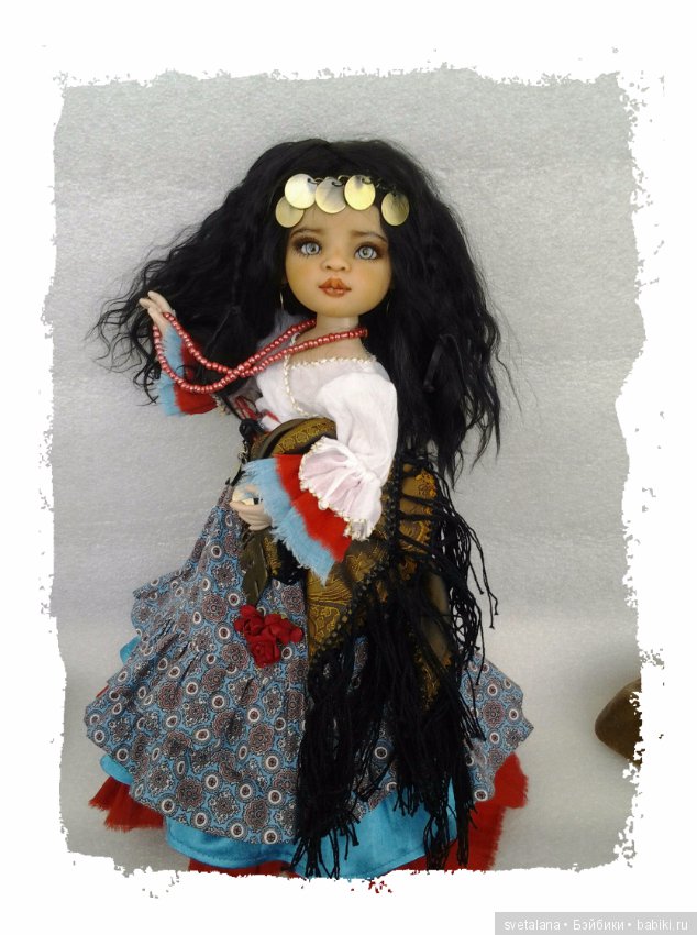 Лейла.Моя цыганочка. ООАК куколки от Паола Рейна
