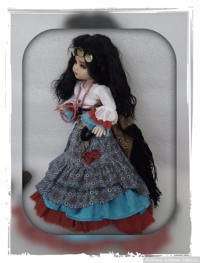 Лейла.Моя цыганочка. ООАК куколки от Паола Рейна