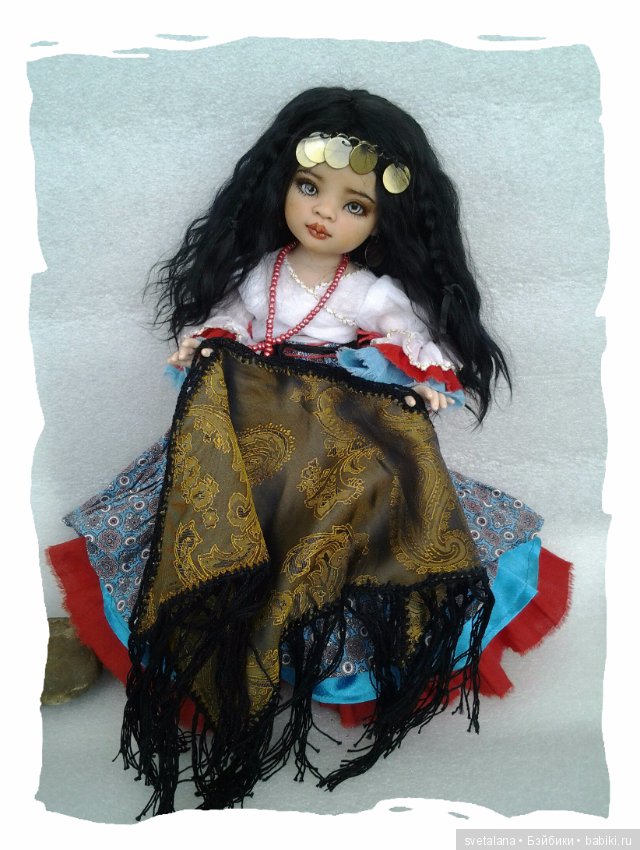 Лейла.Моя цыганочка. ООАК куколки от Паола Рейна