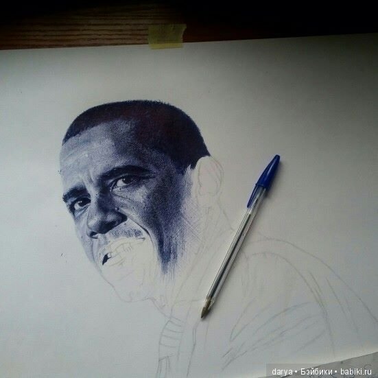 Oscar Ukonu Arts. Рисунки шариковой ручкой (фото 7)