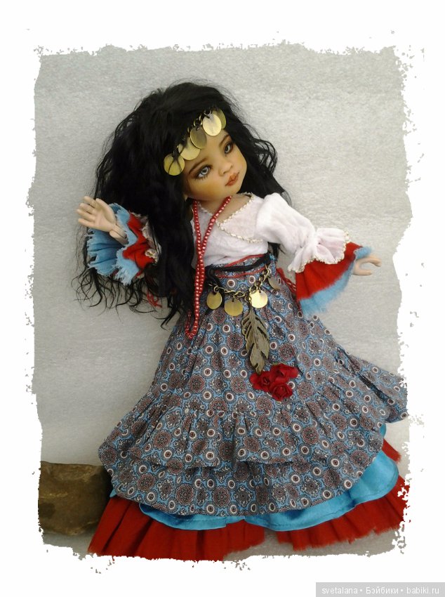 Лейла.Моя цыганочка. ООАК куколки от Паола Рейна (фото 4)