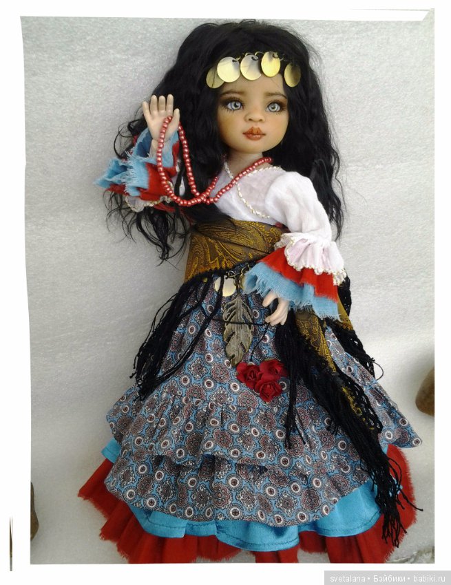 Лейла.Моя цыганочка. ООАК куколки от Паола Рейна