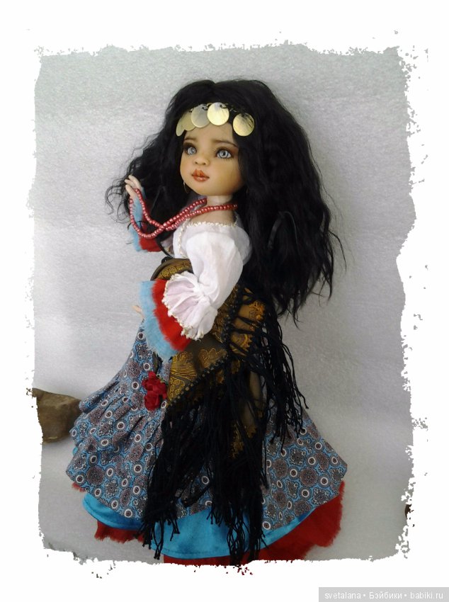 Лейла.Моя цыганочка. ООАК куколки от Паола Рейна (фото 3)