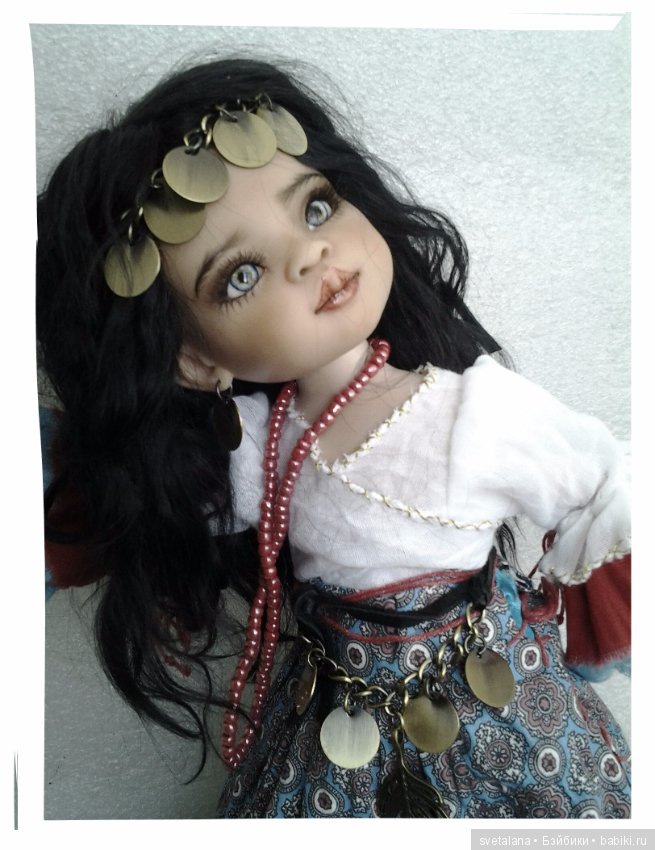 Лейла.Моя цыганочка. ООАК куколки от Паола Рейна