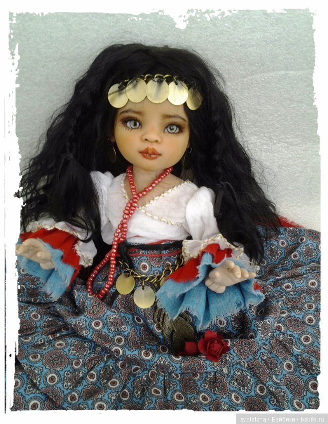 Лейла.Моя цыганочка. ООАК куколки от Паола Рейна (фото 9)