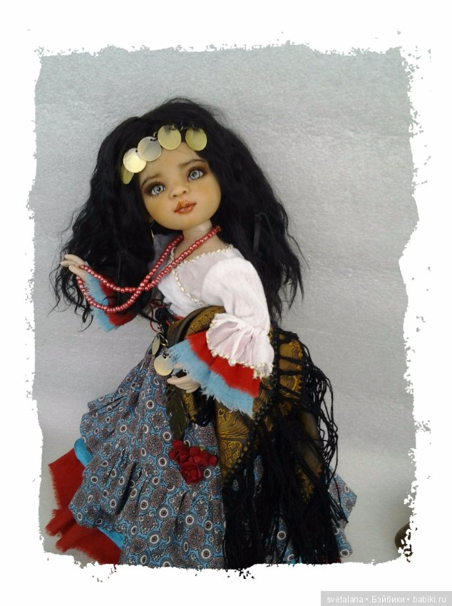 Лейла.Моя цыганочка. ООАК куколки от Паола Рейна (фото 2)