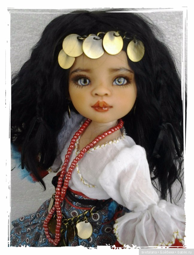 Лейла.Моя цыганочка. ООАК куколки от Паола Рейна