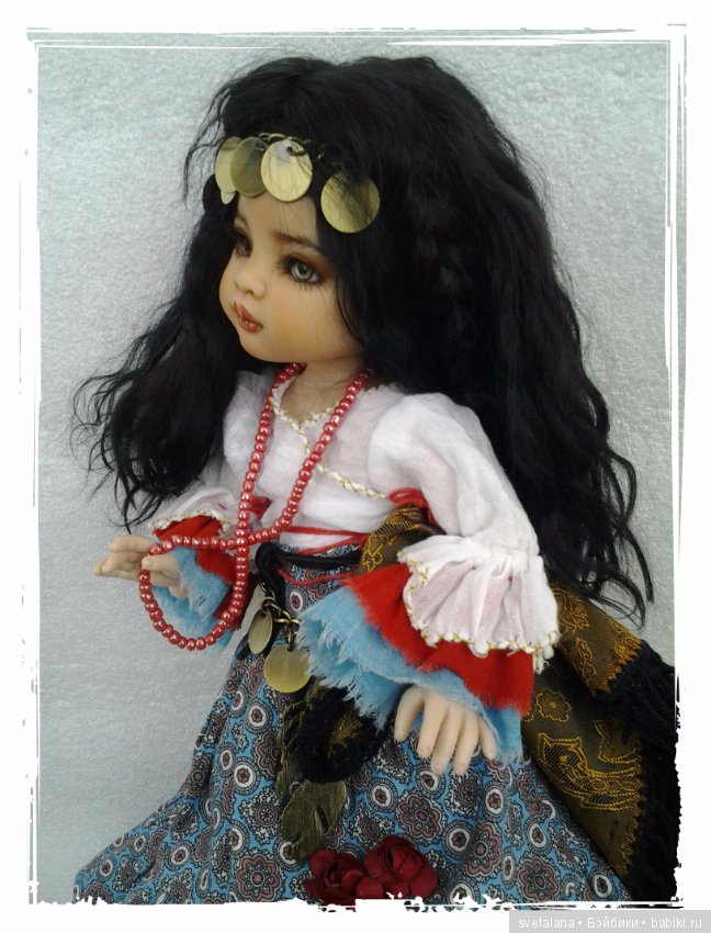 Лейла.Моя цыганочка. ООАК куколки от Паола Рейна
