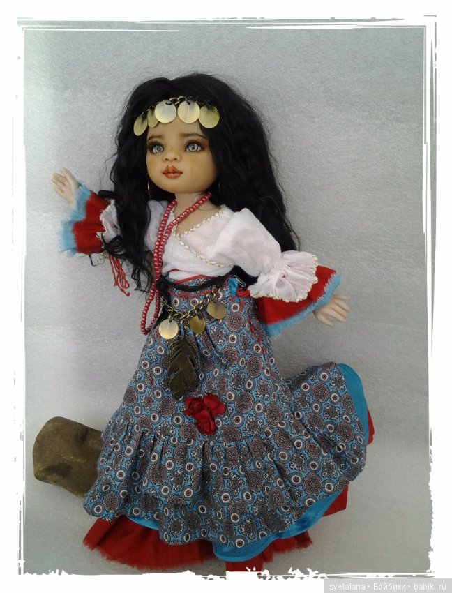 Лейла.Моя цыганочка. ООАК куколки от Паола Рейна (фото 6)