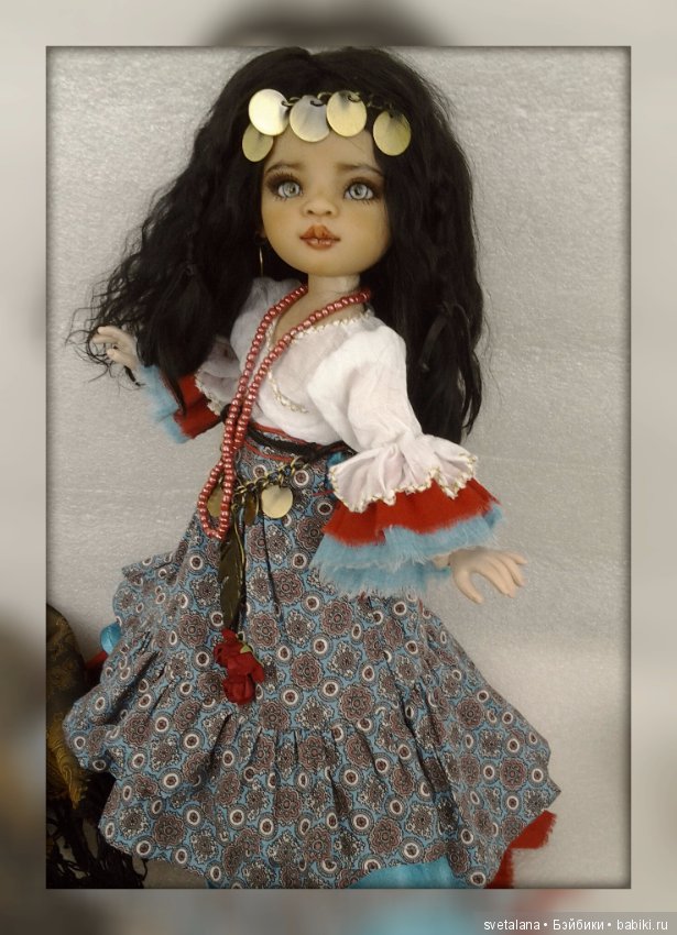 Лейла.Моя цыганочка. ООАК куколки от Паола Рейна