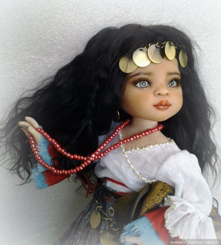 Лейла.Моя цыганочка. ООАК куколки от Паола Рейна