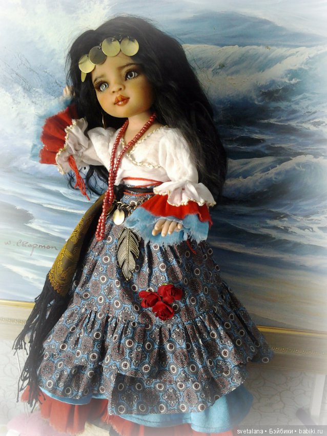 Лейла.Моя цыганочка. ООАК куколки от Паола Рейна