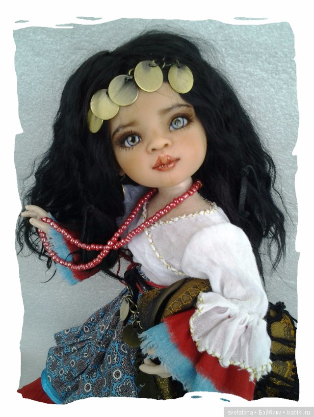 Лейла.Моя цыганочка. ООАК куколки от Паола Рейна