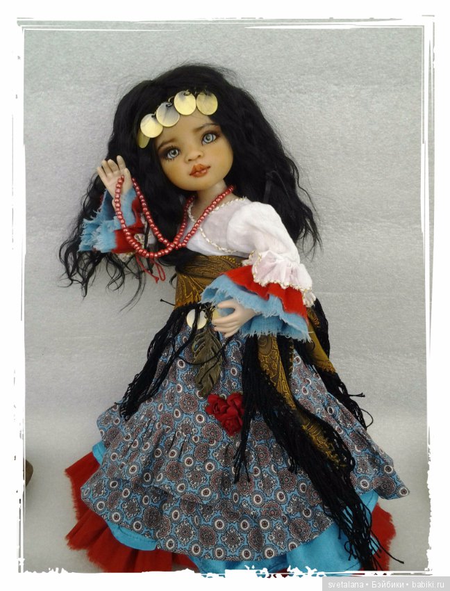 Лейла.Моя цыганочка. ООАК куколки от Паола Рейна