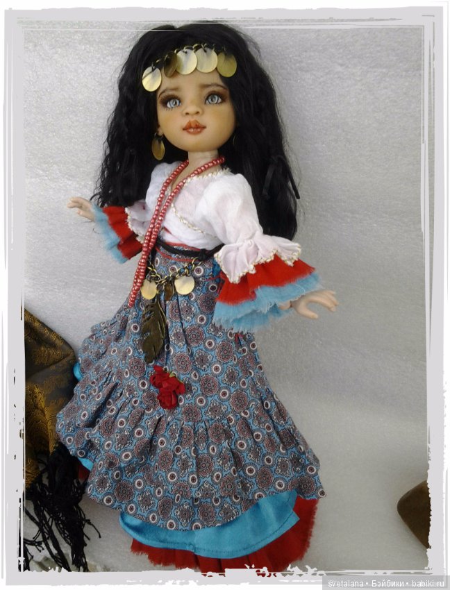 Лейла.Моя цыганочка. ООАК куколки от Паола Рейна