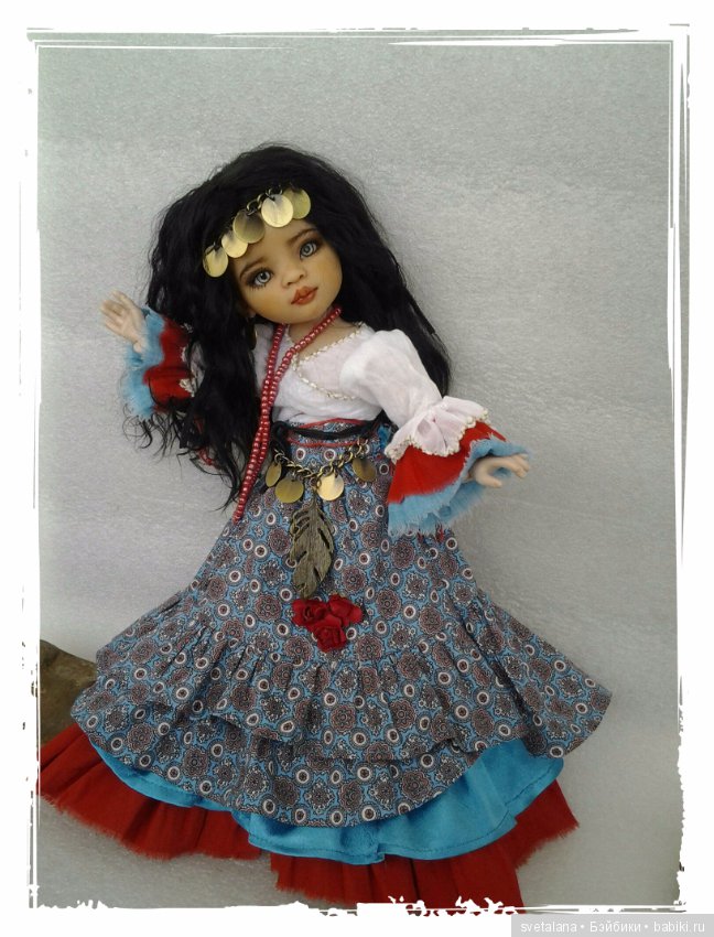 Лейла.Моя цыганочка. ООАК куколки от Паола Рейна