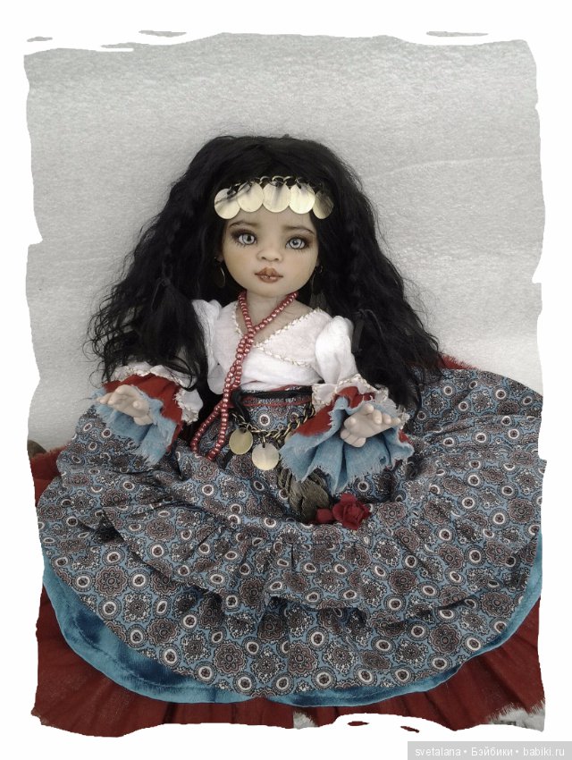 Лейла.Моя цыганочка. ООАК куколки от Паола Рейна