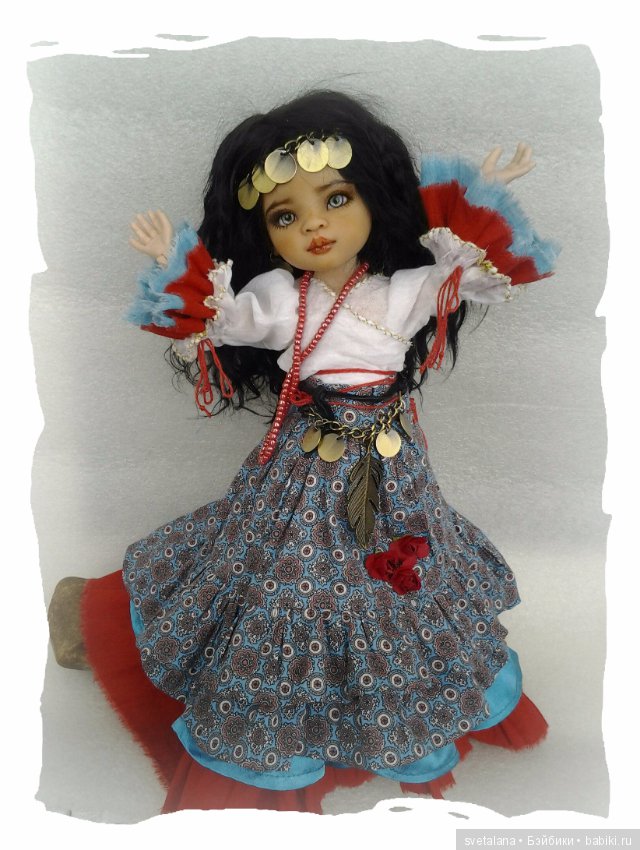 Лейла.Моя цыганочка. ООАК куколки от Паола Рейна