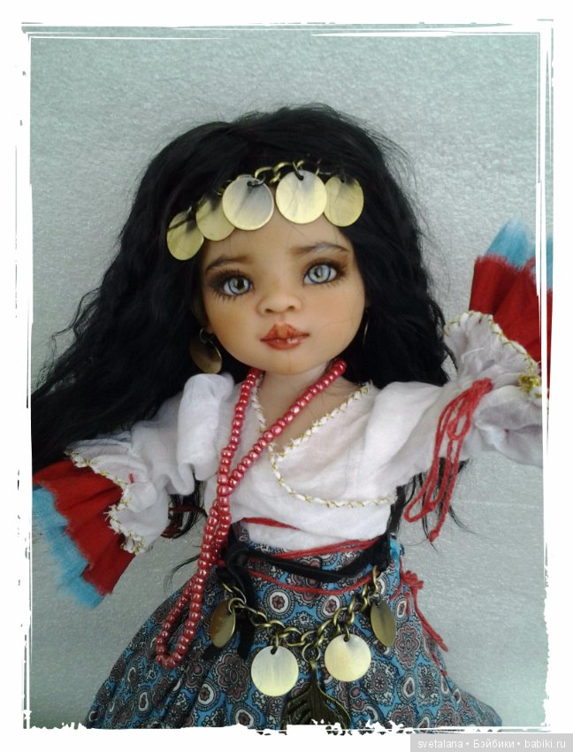 Лейла.Моя цыганочка. ООАК куколки от Паола Рейна