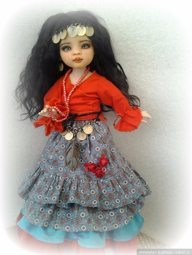 Лейла.Моя цыганочка. ООАК куколки от Паола Рейна