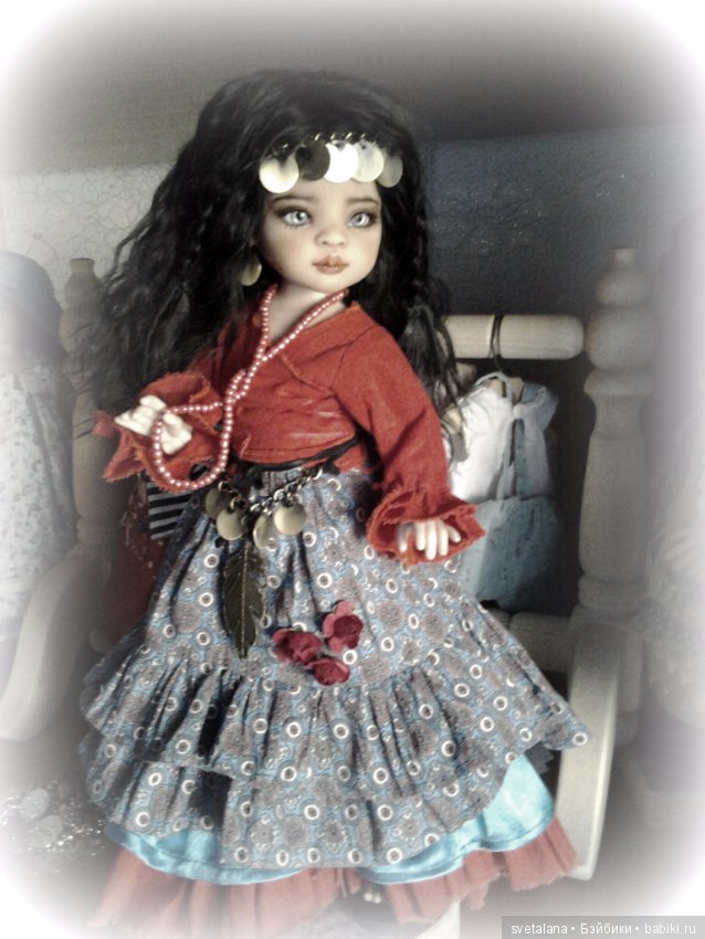 Лейла.Моя цыганочка. ООАК куколки от Паола Рейна