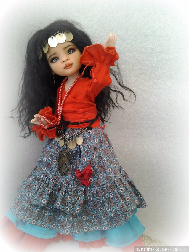 Лейла.Моя цыганочка. ООАК куколки от Паола Рейна