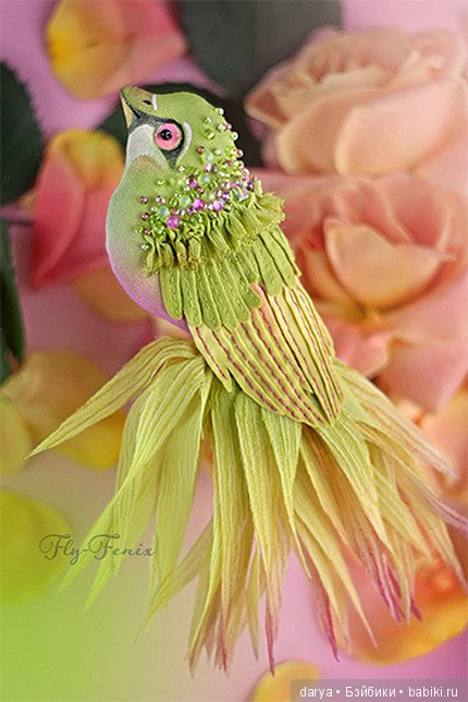 Птицы-броши мастерицы Юлии Гориной (фото 6)