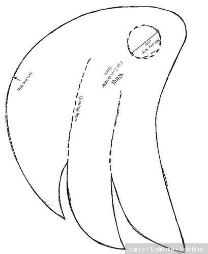 Петушок, выкройка игрушки (фото 8)