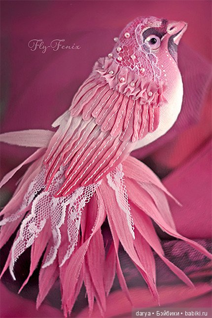 Птицы-броши мастерицы Юлии Гориной