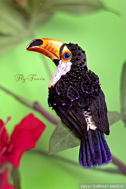 Птицы-броши мастерицы Юлии Гориной (фото 3)