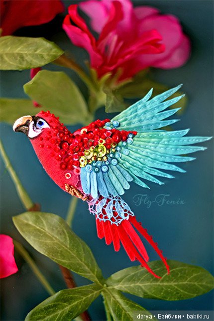 Птицы-броши мастерицы Юлии Гориной (фото 4)