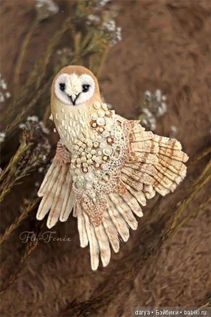 Птицы-броши мастерицы Юлии Гориной (фото 8)