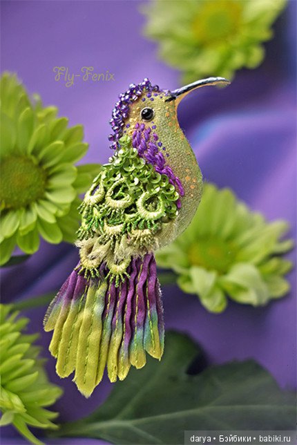 Птицы-броши мастерицы Юлии Гориной (фото 9)