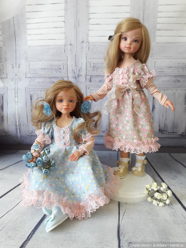 Сестрички Саманта и Милочка. Авторские куклы Егоровой Елены