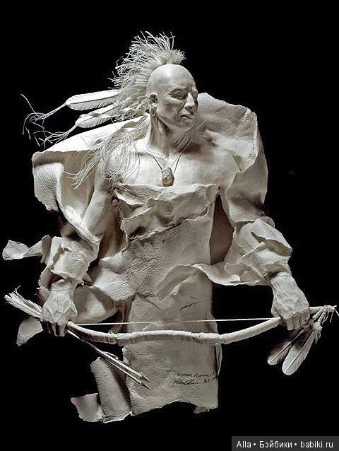 Дикий Запад из бумаги — Авторские куклы из дерева (фото 7)