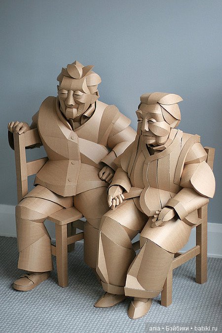 Скульптуры из картона — Авторская скульптура и статуэтки: гипс (фото 6)