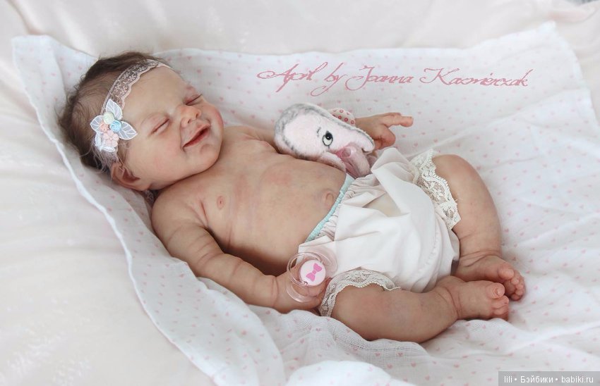 Силиконовая малышка April от скульптора Joanna Kazmierczak