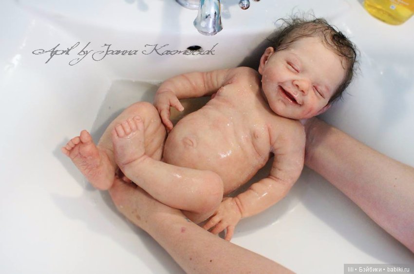 Силиконовая малышка April от скульптора Joanna Kazmierczak