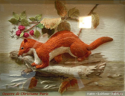 Красивая объемная вышивка Christiane Paris (фото 7)