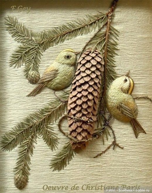 Красивая объемная вышивка Christiane Paris (фото 2)